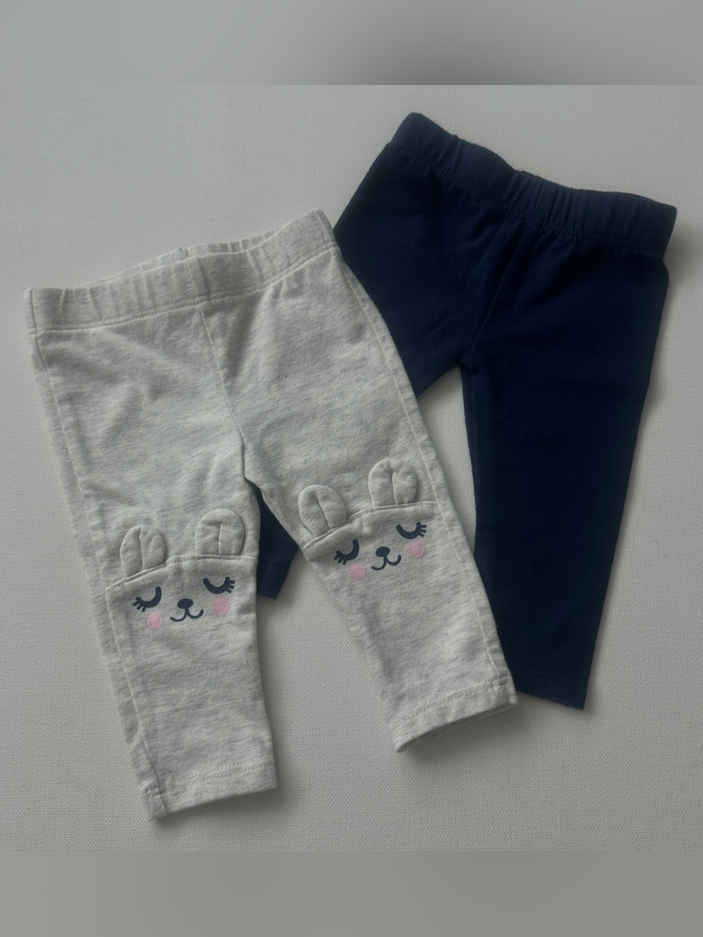 Cat & Jack girl’s two Leggings .  Size Newborn.